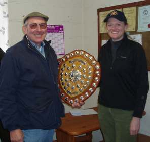P Rollings receiving his shield